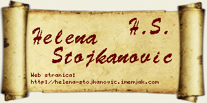 Helena Stojkanović vizit kartica